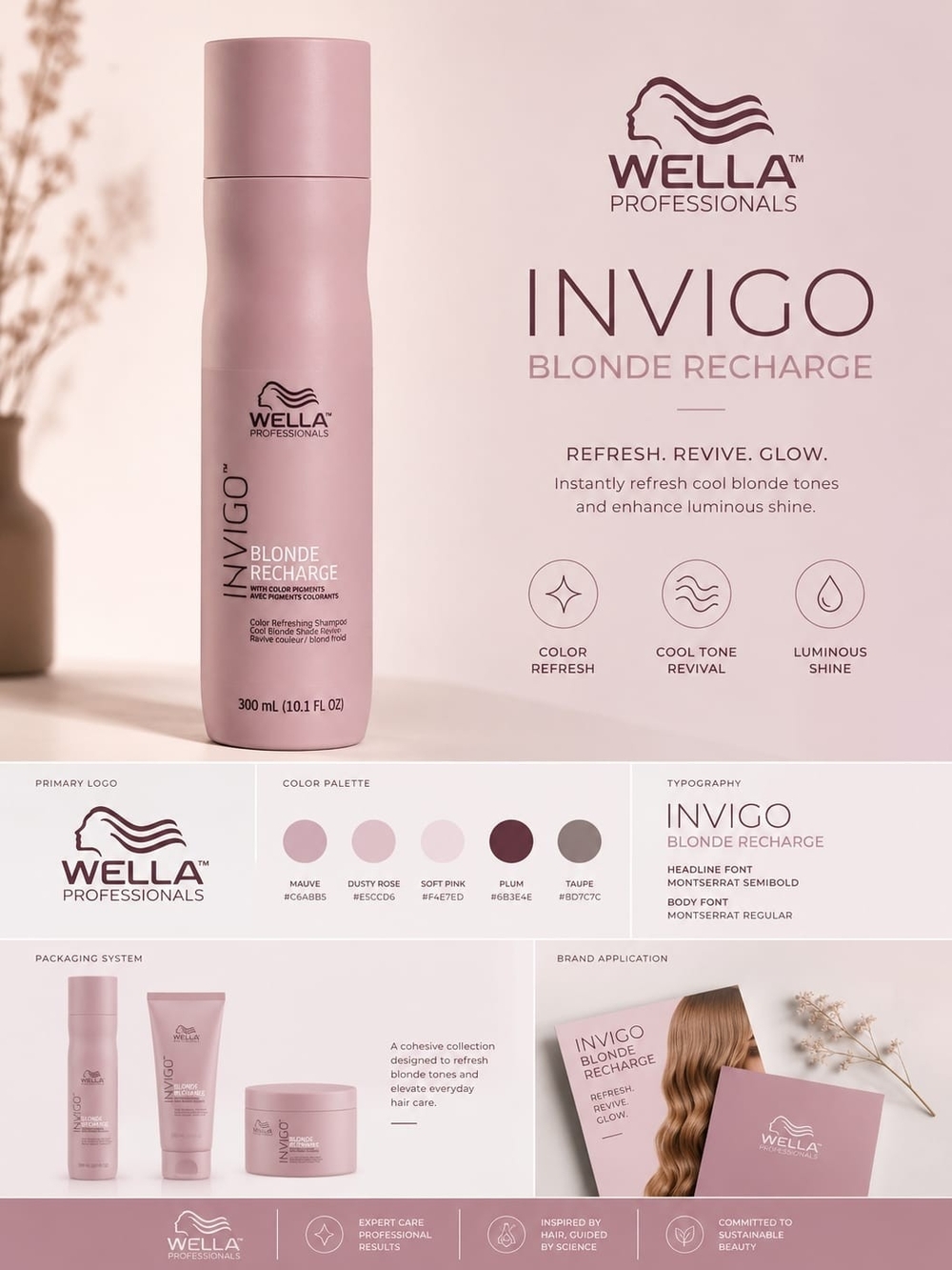 Wella INVIGO Blonde Recharge — Dusty Rose